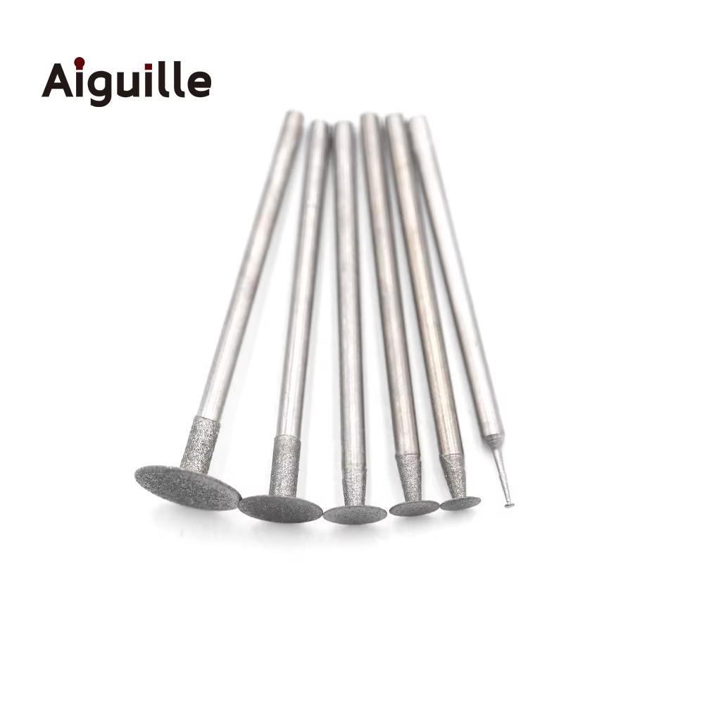 Tige de type K 2,35 mm 120 # Fraises de meulage diamantées 0.5-10mm, mèches de meulage des dents,