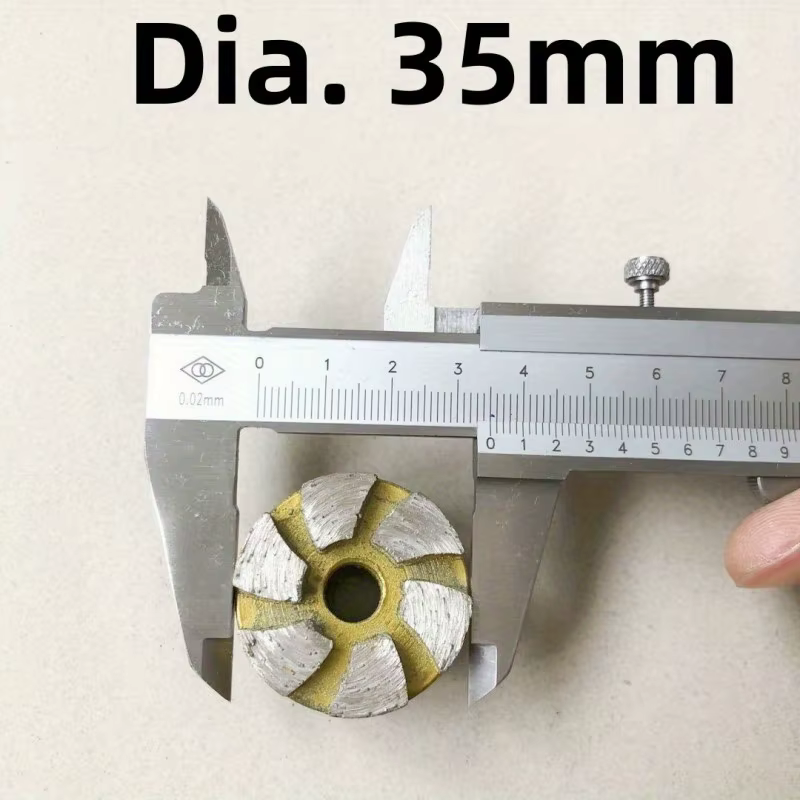 1 pièce Disque de meulage à sec diamanté 35-50 mm en forme de bol pour béton, maçonnerie, granit, ma
