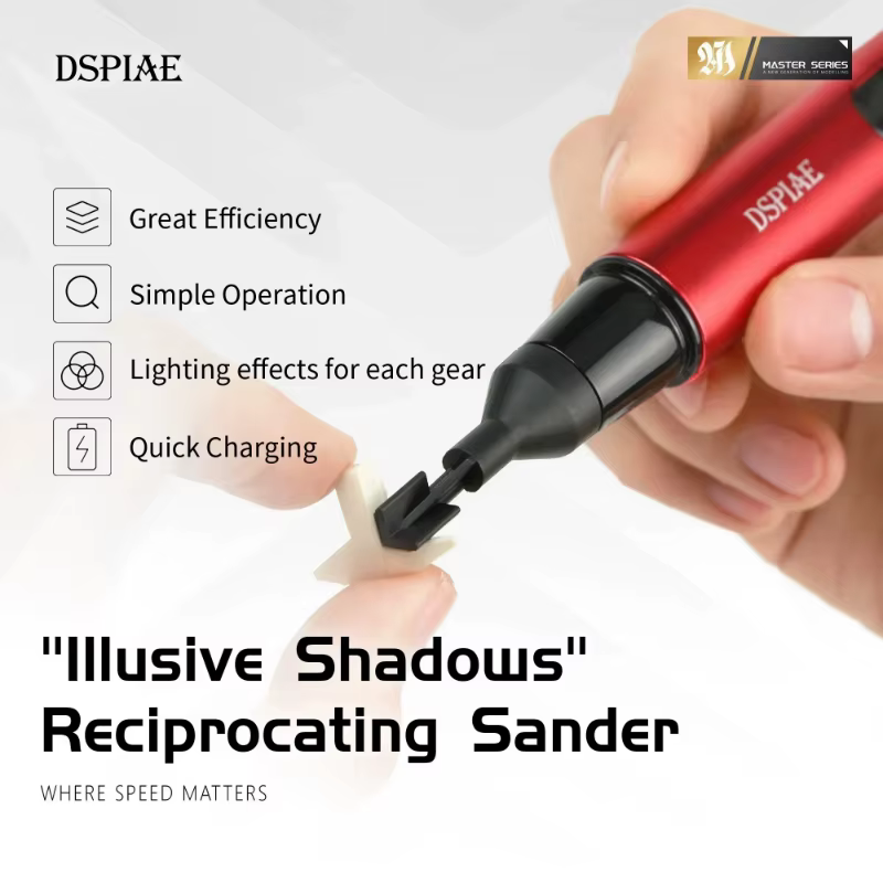 Stylo ponceuse alternative - Mini ponceuse électrique USB avec papier de verre autocollant et 3 tête