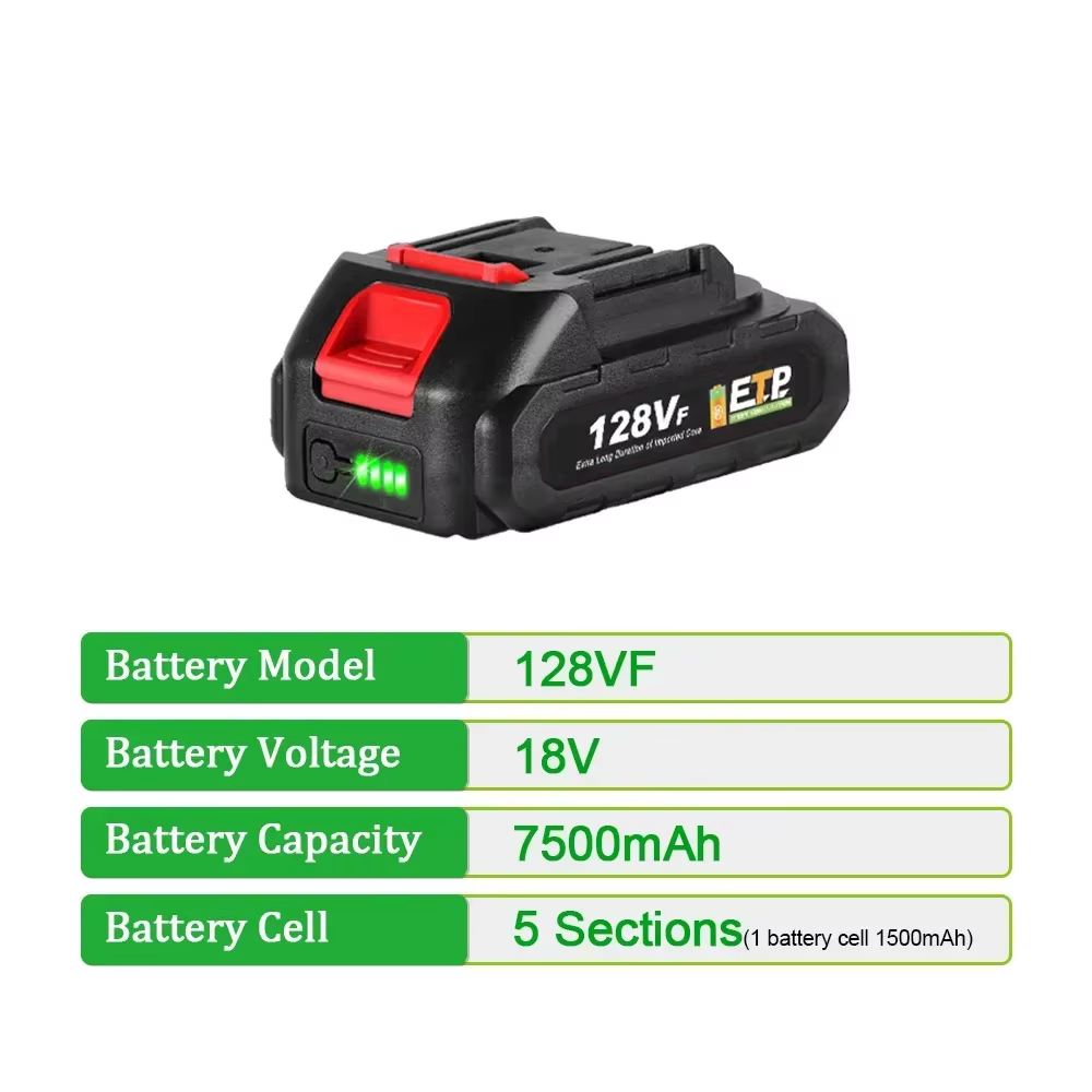 Batterie Lithium-Ion Rechargeable. Pour interface 21V. Batterie au Lithium 7500mAh. Batterie au Lith
