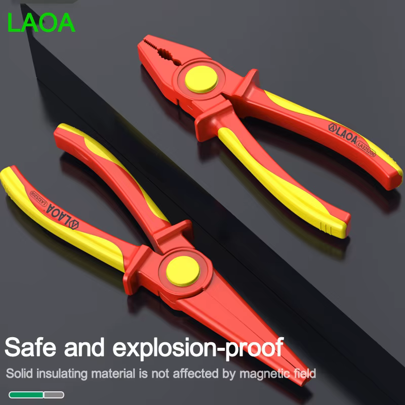 LAOA – pince en plastique isolée solide, 1000V, haute tension, poignée antidérapante, fil isolé, pin