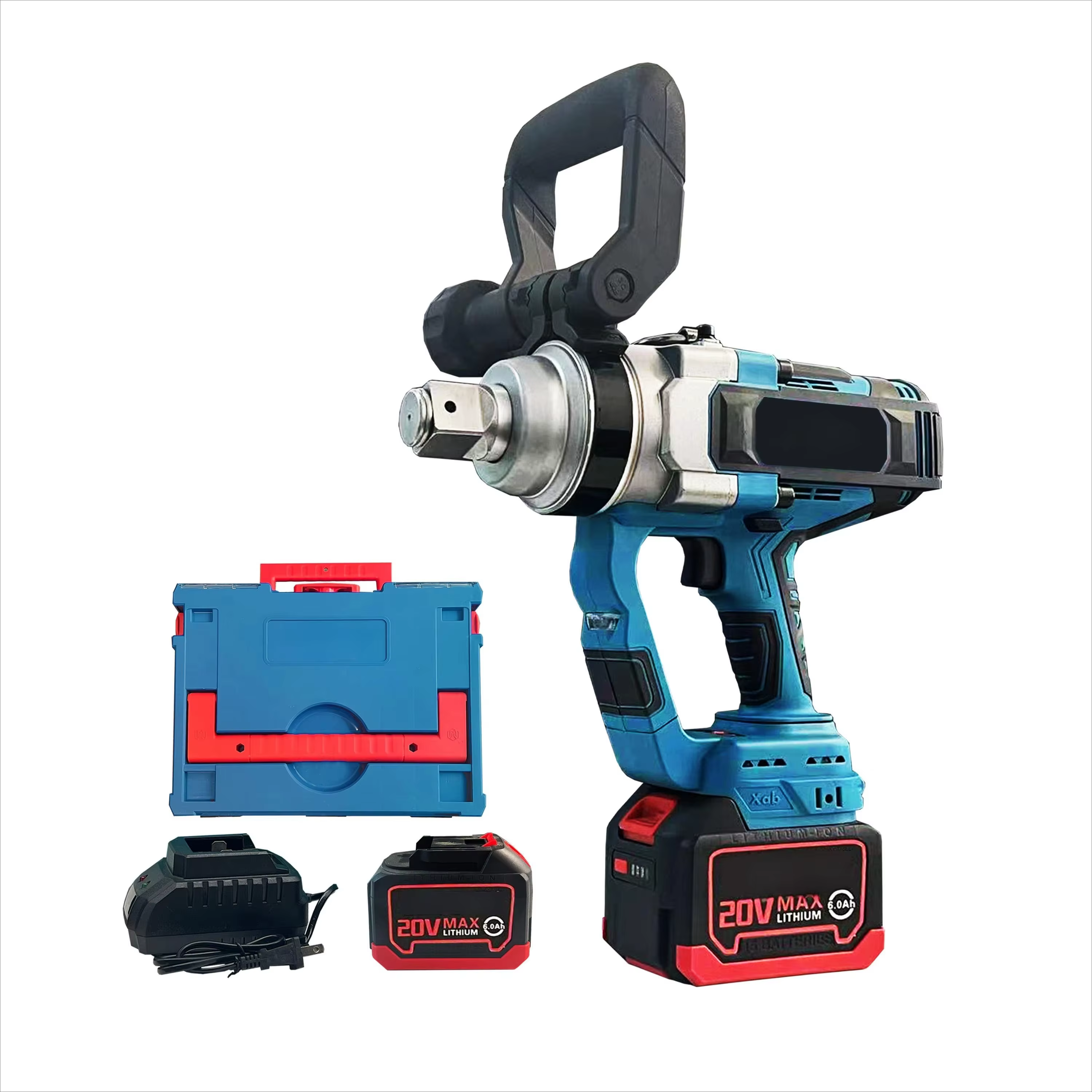 Clé à chocs sans fil 1600W 3100Nm 20V, sans balais, couple élevé, arbre de 1 pouce, robuste pour la 