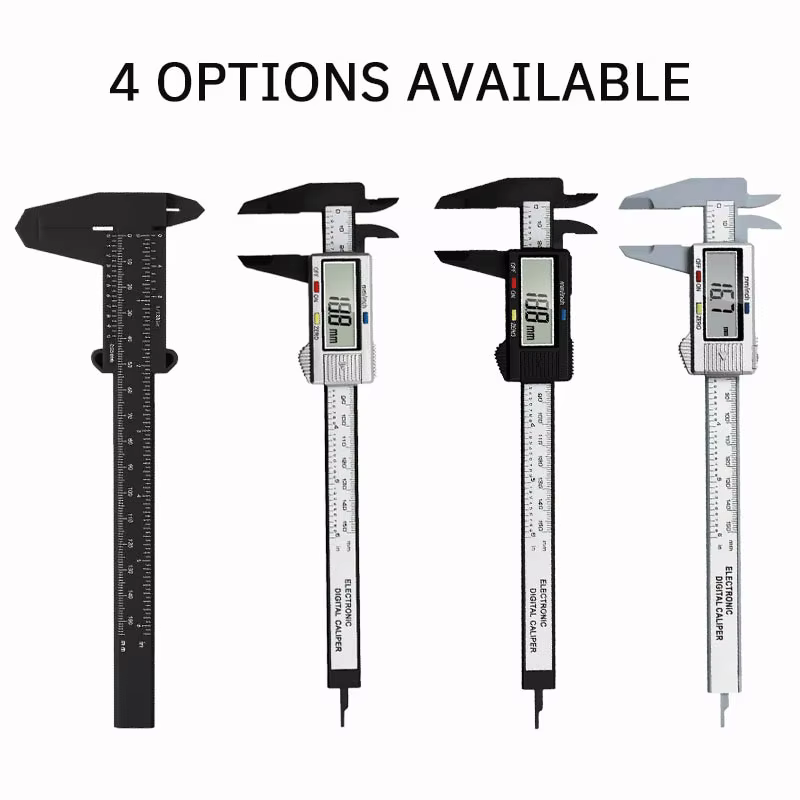 1PC plastique vernier étrier affichage numérique étrier Mini texte jouer étrier étudiant vernier règ