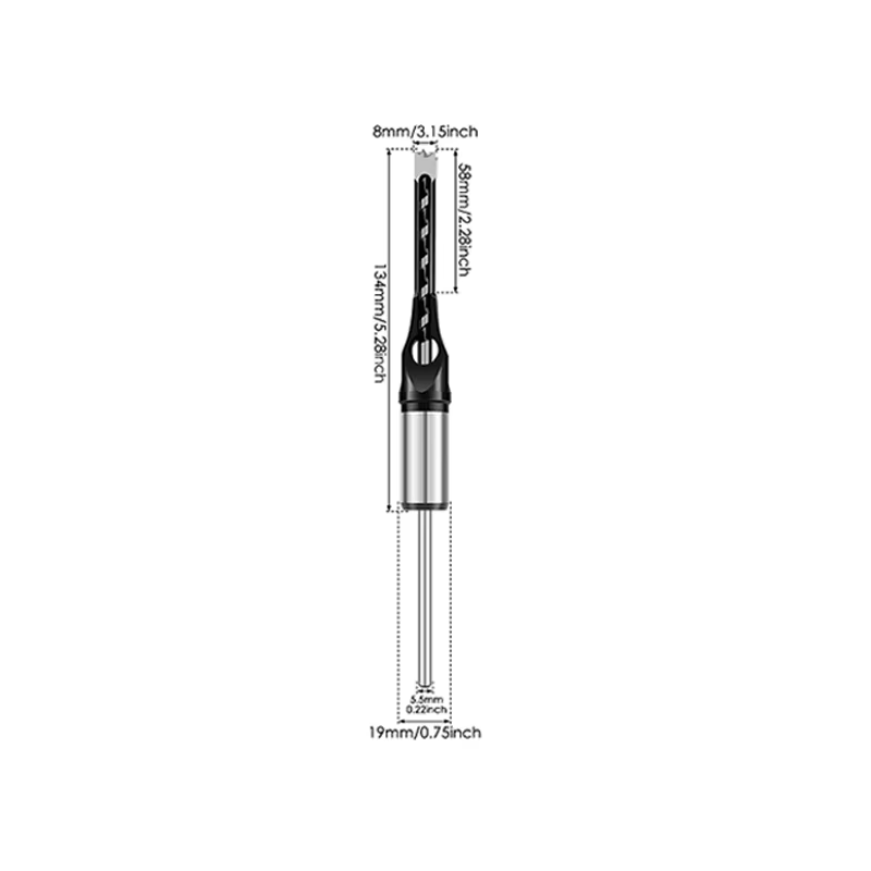 Adaptateur de foret à trous carrés, accessoire pour outils électriques, pour perceuses, scies cloche