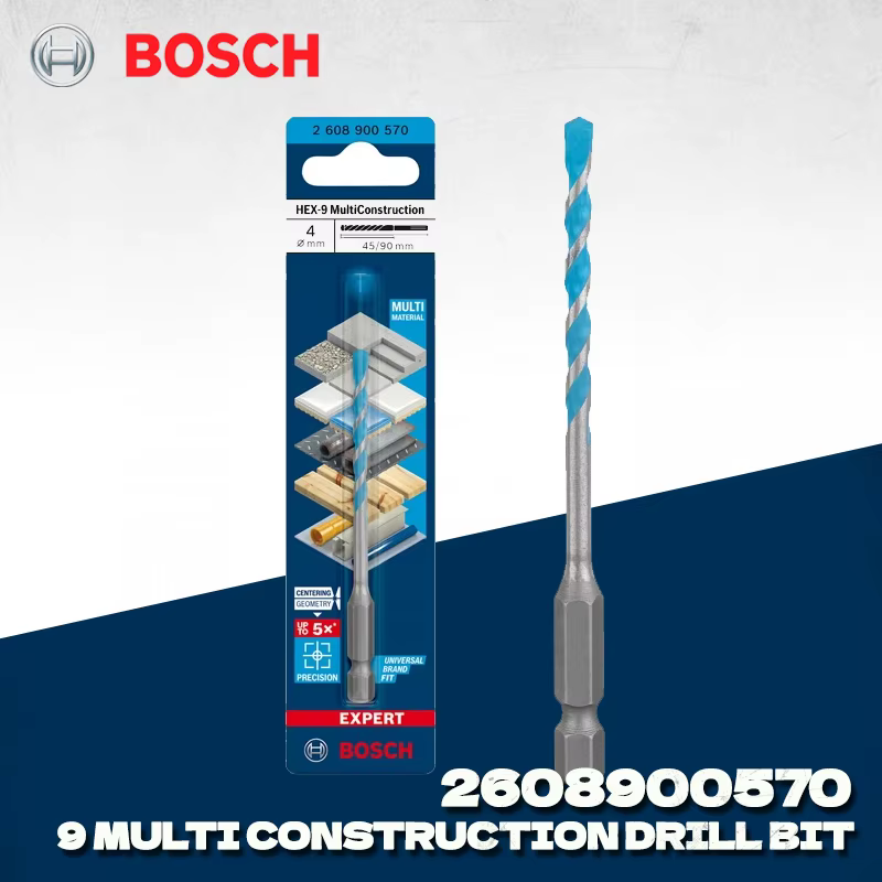 BOSCH 2608900570 EXPERT HEX-9 foret multi-construction pour perceuse à percussion 4 MM foret Bosch a