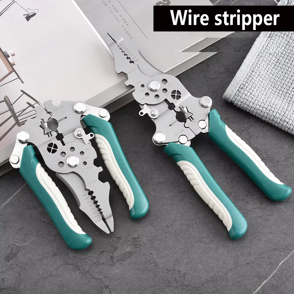 Pince à dénuder et à sertir pliable 18 en 1 - Pince multifonctionnelle pour électricien, outils d'él