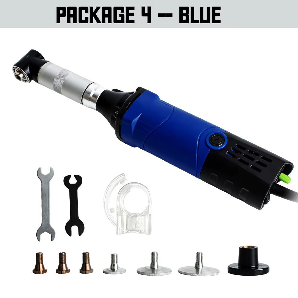 90 ° Kit d'outils de nettoyage de joints de carrelage, meuleuse d'angle micro 15000 tr/min 6 vites