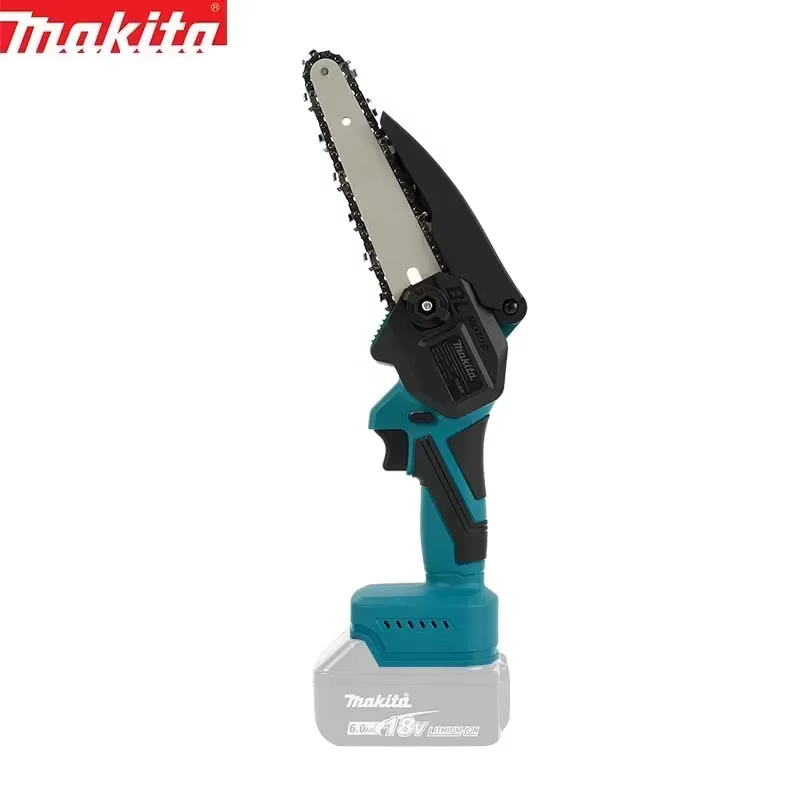 Scie à chaîne portable Makita de 4 pouces | Outil multifonctionnel pour l'abattage et le travail d