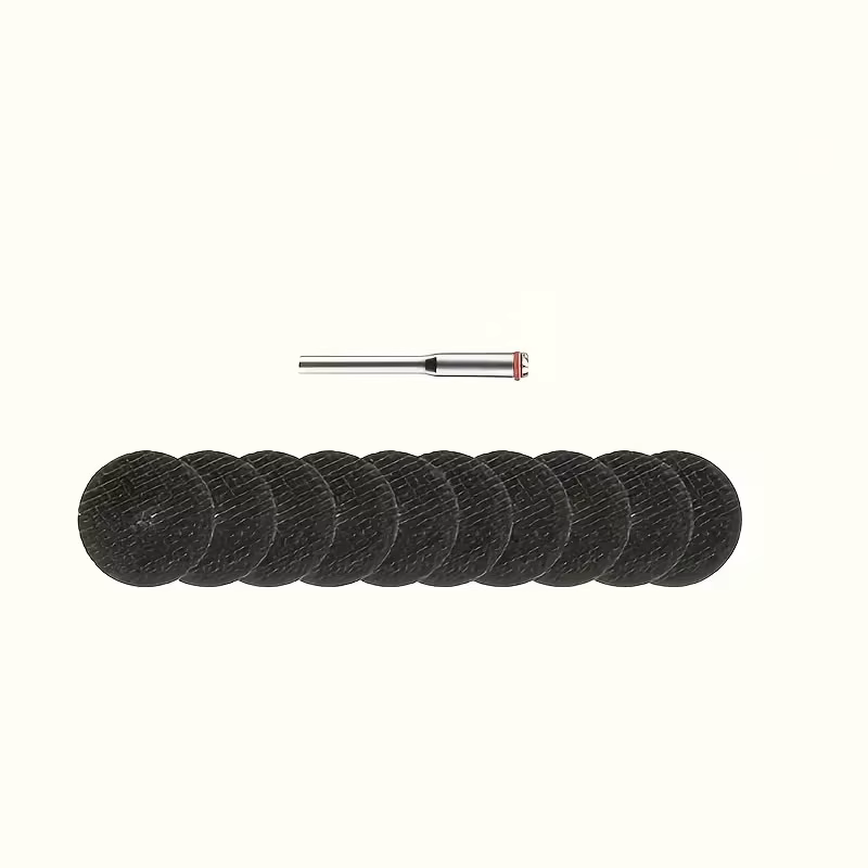Disque de coupe abrasif 32mm avec mandrins, meules pour accessoires Dremel, outil rotatif de coupe d