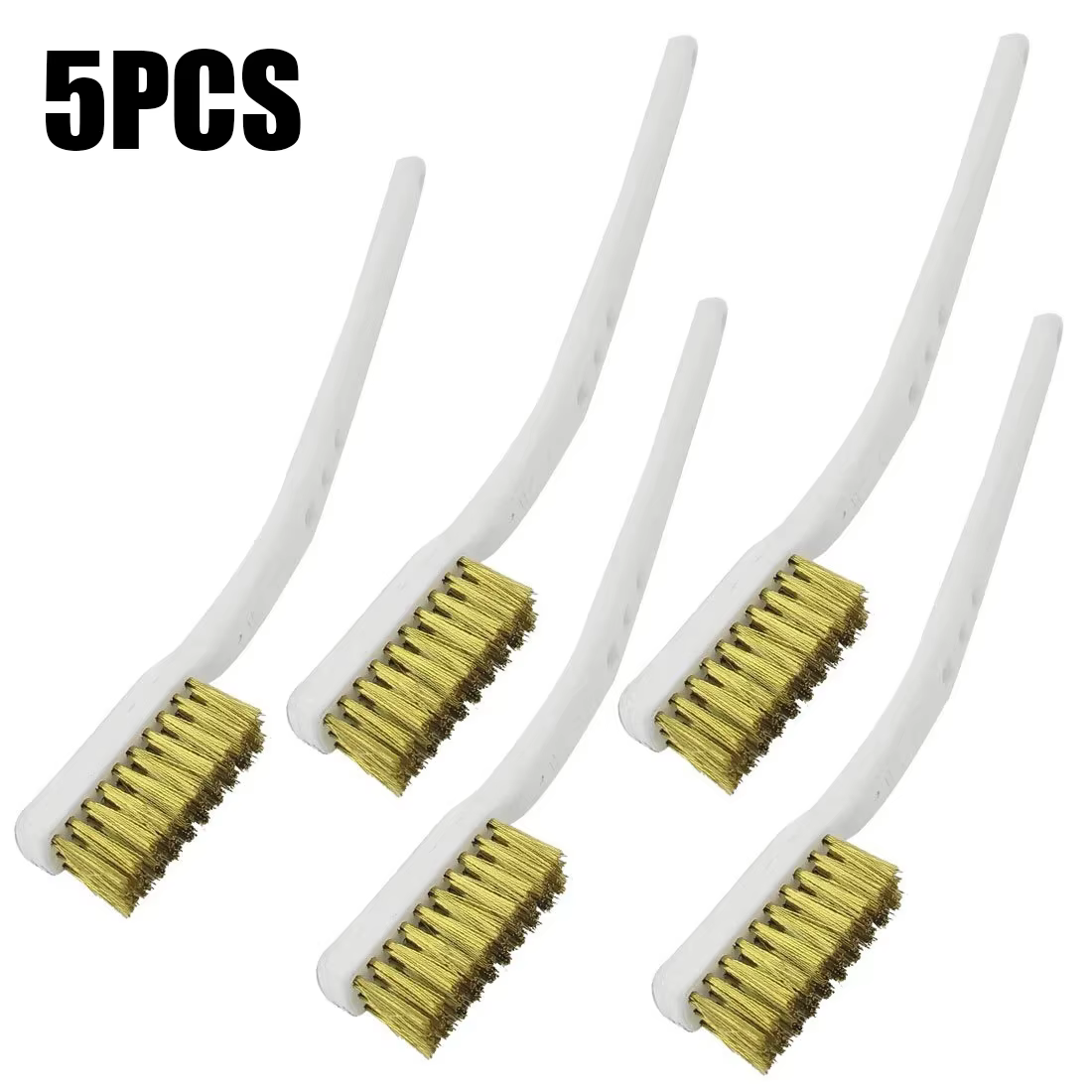 Mini brosse métallique en laiton de 175mm, 5 pièces, dissolvant de rouille de peinture, brosses méta