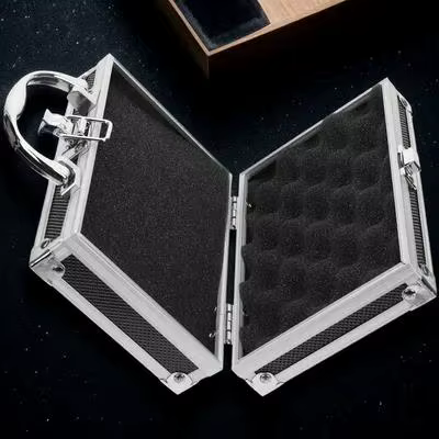 Boîte à outils en métal Durable, organisateur avec insert en mousse, mallette de rangement d'outils