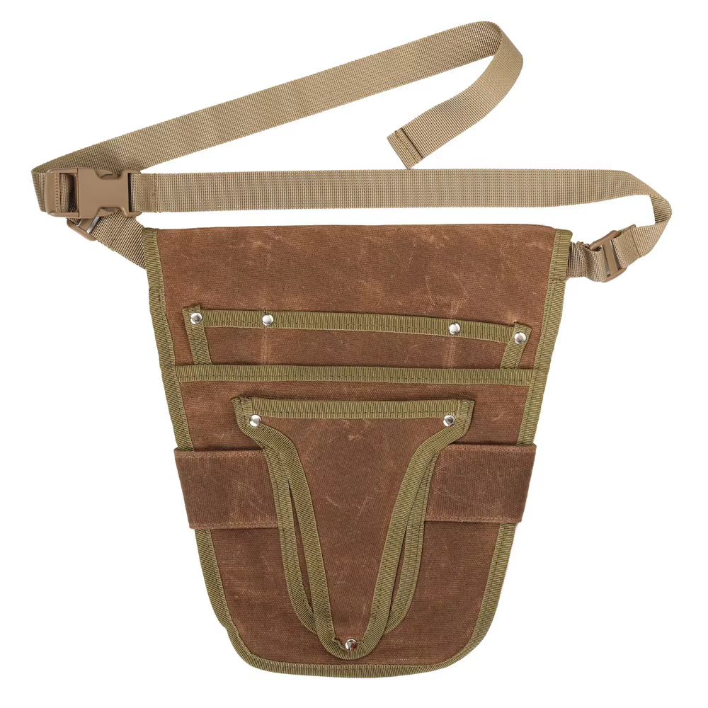 Ceinture porte-outils de jardin en toile robuste avec plusieurs poches, petite pochette pour outils 