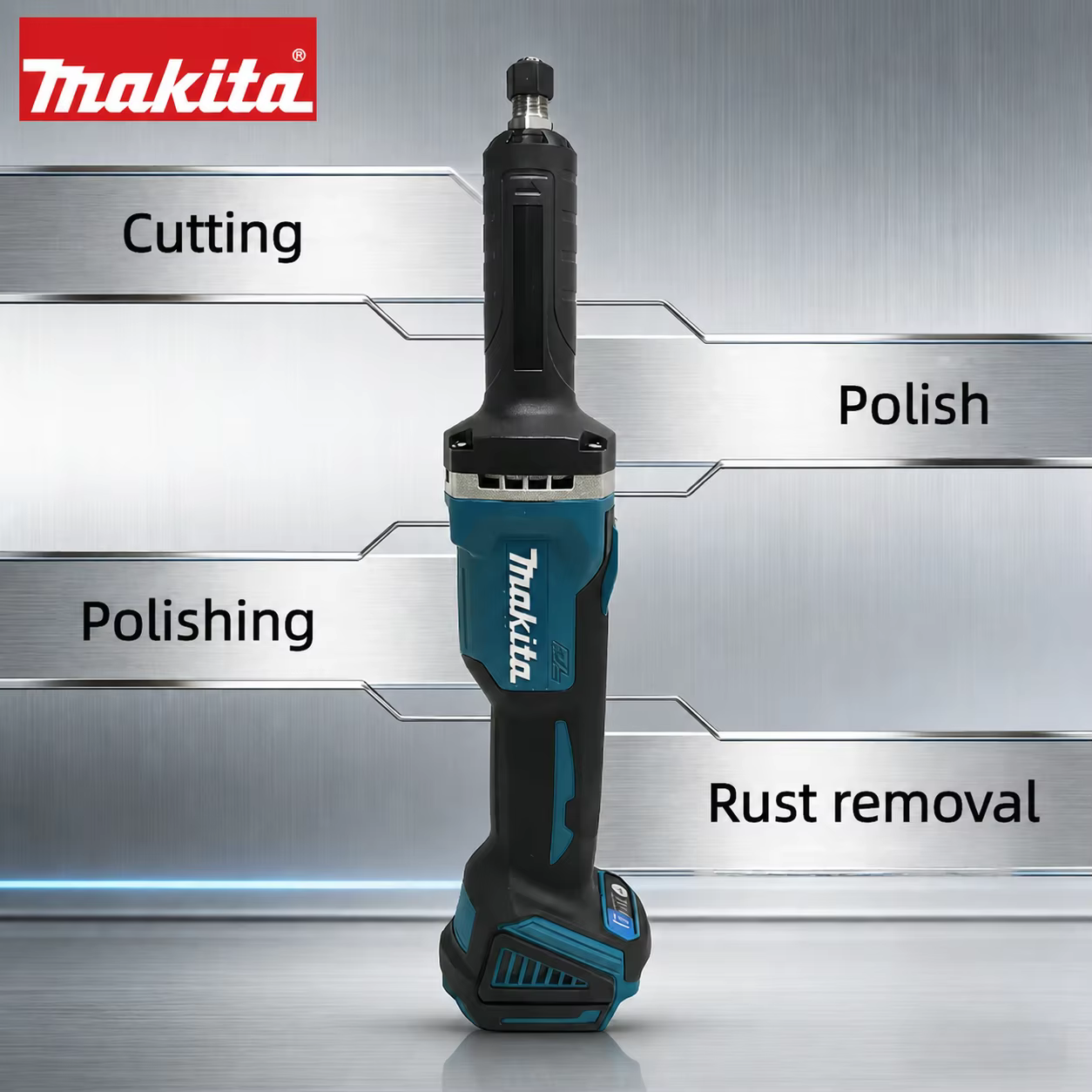 Meuleuse d'angle sans fil Makita avec moteur sans balais, 4 vitesses puissantes pour le meulage, le 