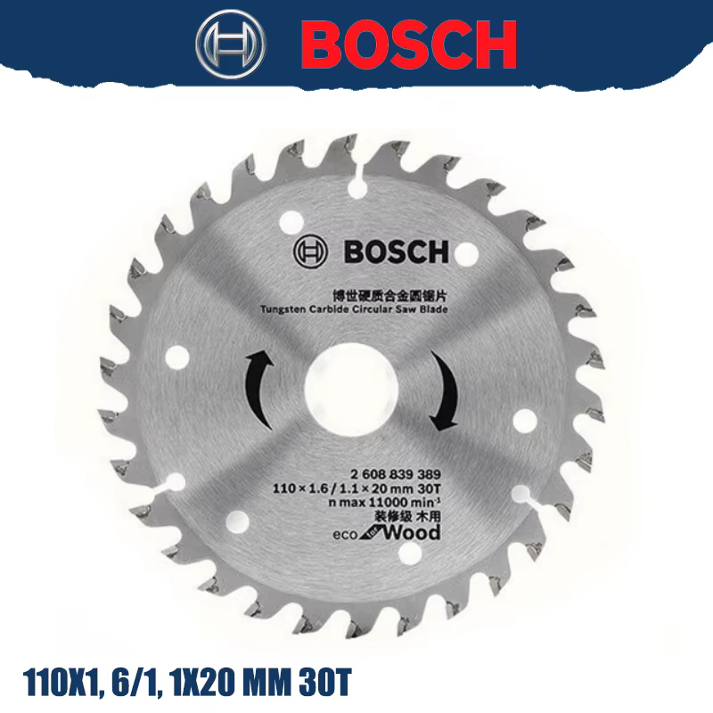 BOSCH 2608839390 Lame de scie circulaire pour bois et aluminium, conception à dents escalonpées, cou