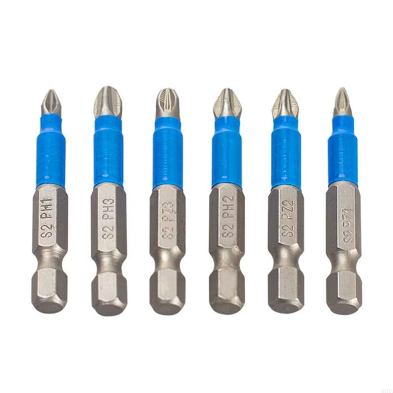Bit d'impact magnétique Bit tournevis long Antislip Set Shank Crossed Impact Driver Bit for Power Dr