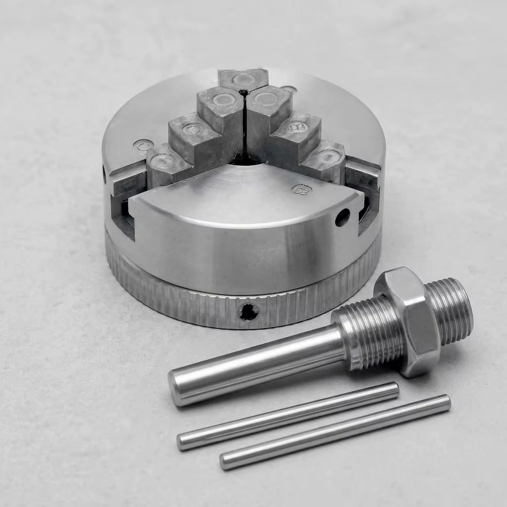 Mandrin de perceuse électrique robuste auto-centrant à 3 ou 4 mors, filetage M12 1mm, outils de tour