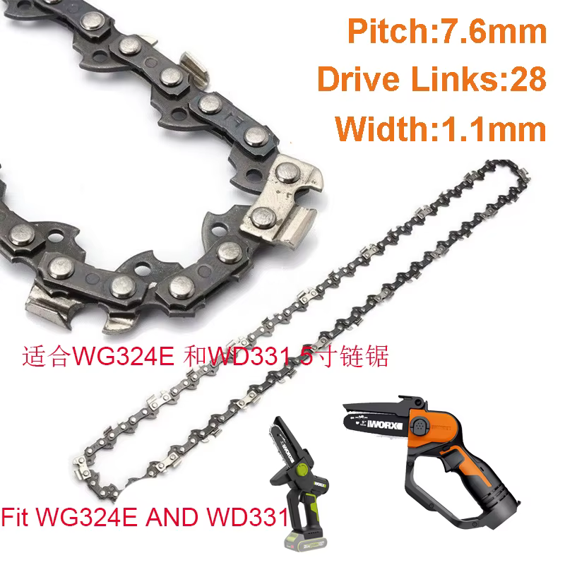 WORX – chaîne de scie originale pour WG324E, 5 pouces, livraison gratuite