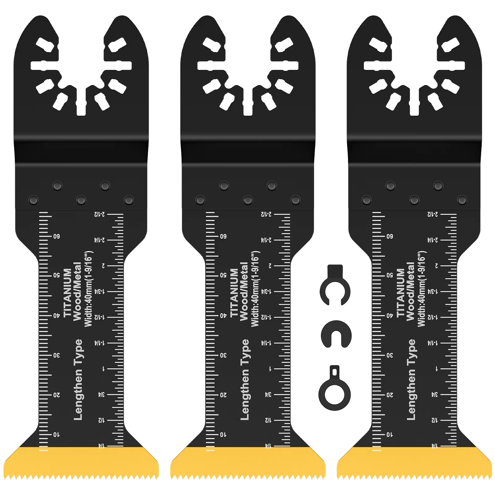 Jeu de lames de scie oscillantes, multi-outils bimétalliques, lame de coupe multiple tranchante pour