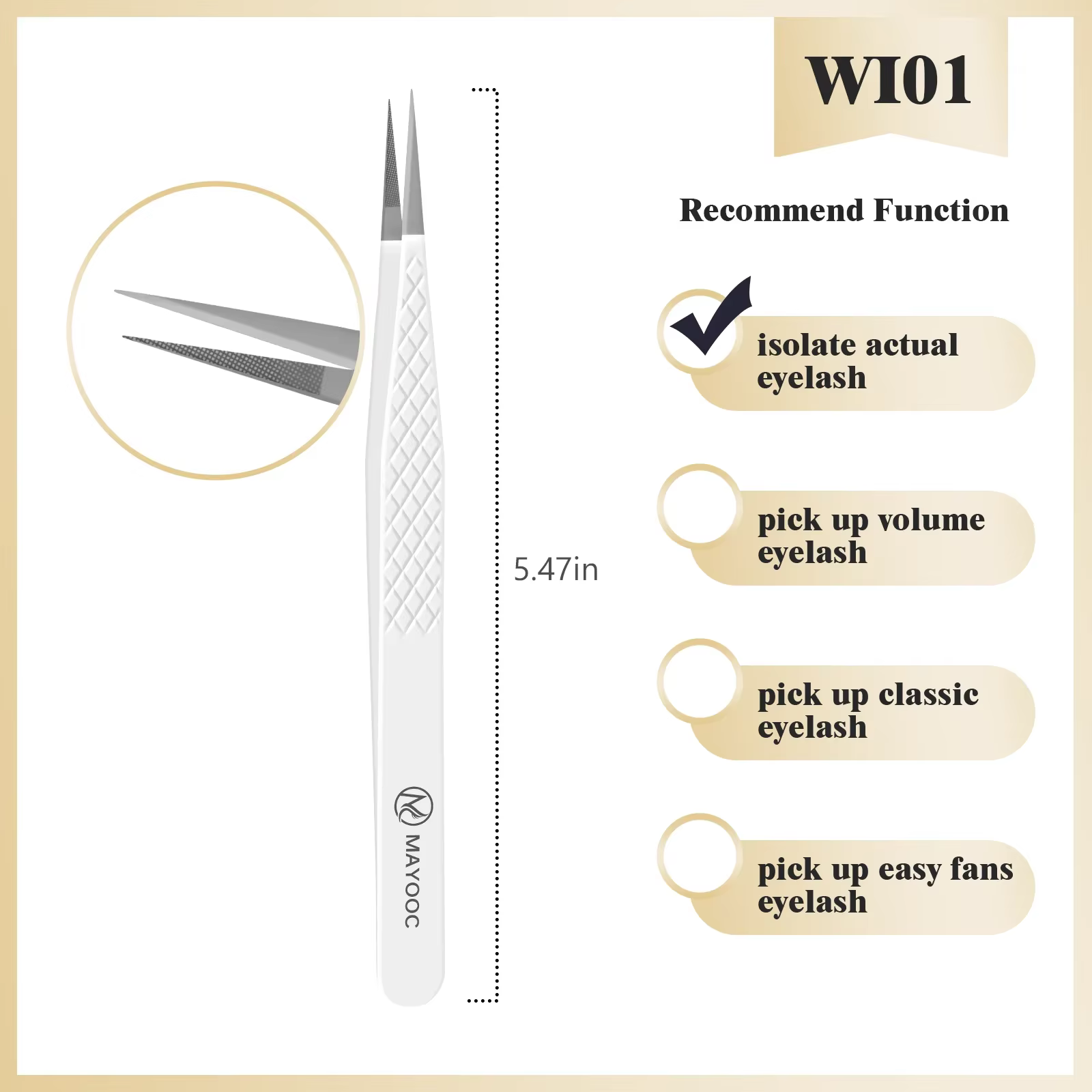 Pincettes pour Extensions de cils, avec pointes en fibres, pour artistes de cils, haute précision, a