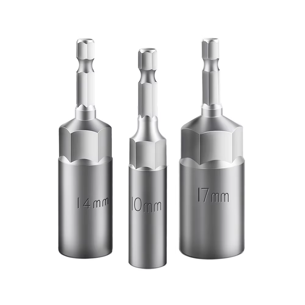 Adaptateur de douille d'impact approfondissant de longueur, 5.5 à 19mm, jeu de douilles de pilote d'