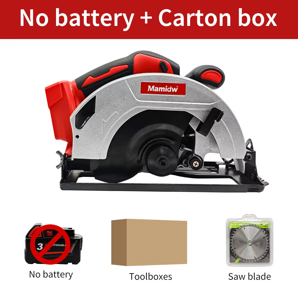 Scie circulaire électrique sans balais 4000W, 7 pouces, sans fil, Rechargeable, Portable, outil élec