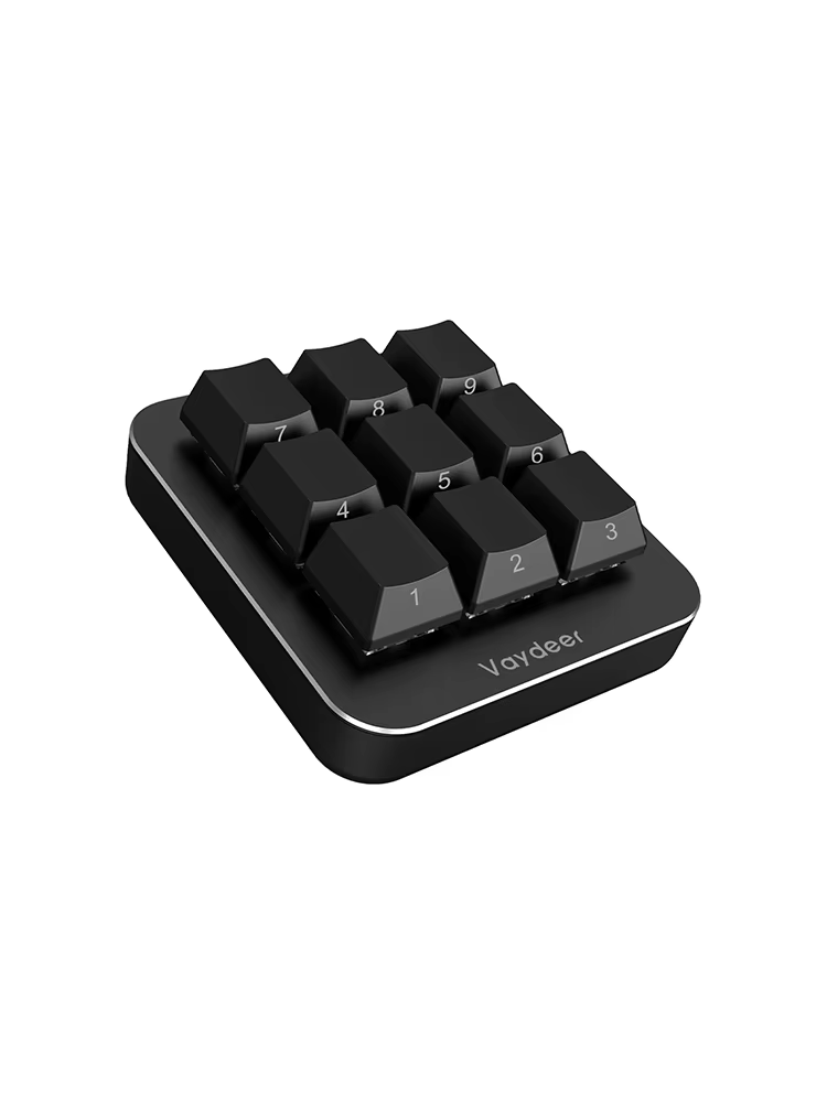 Clavier multifonctionnel avec 9 touches entièrement programmables, réglage Macro pour la conception 