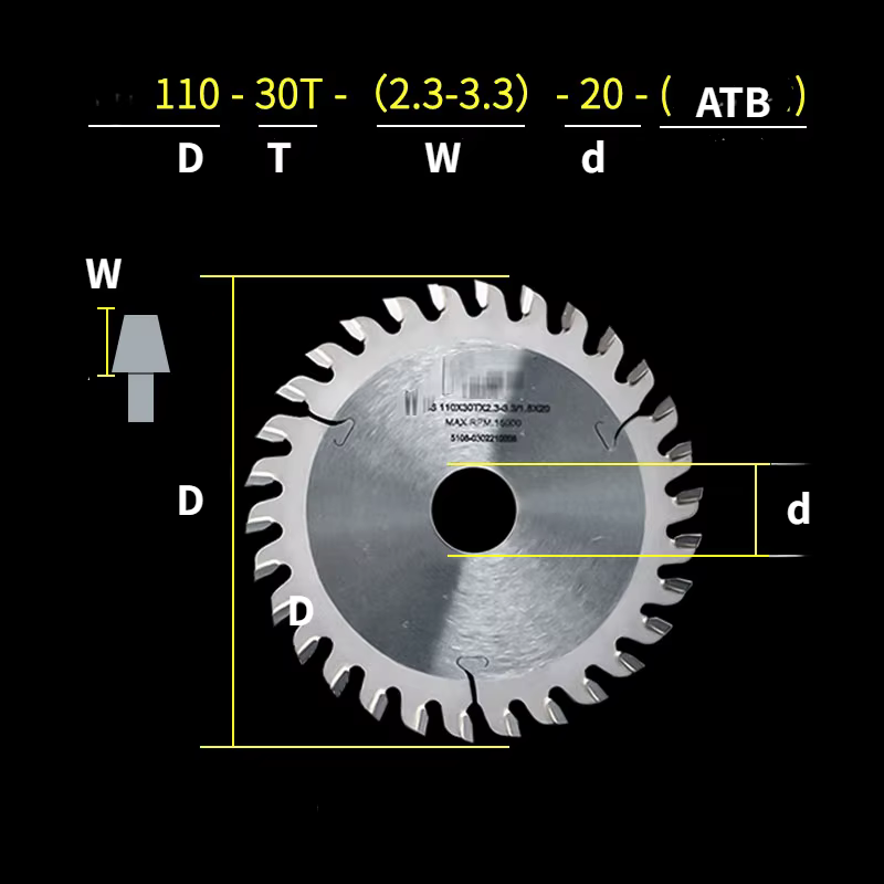 Scie à Table coulissante sans poussière de 8 à 9 pouces, disque de coupe pour MDF MLB ECD UDI, panne