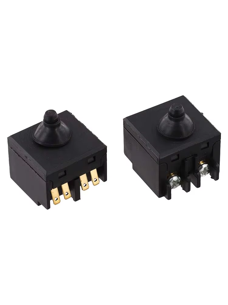 Pièces de rechange pour meuleuse d'angle, 2 pièces, interrupteurs à bouton-poussoir pour polisseuse