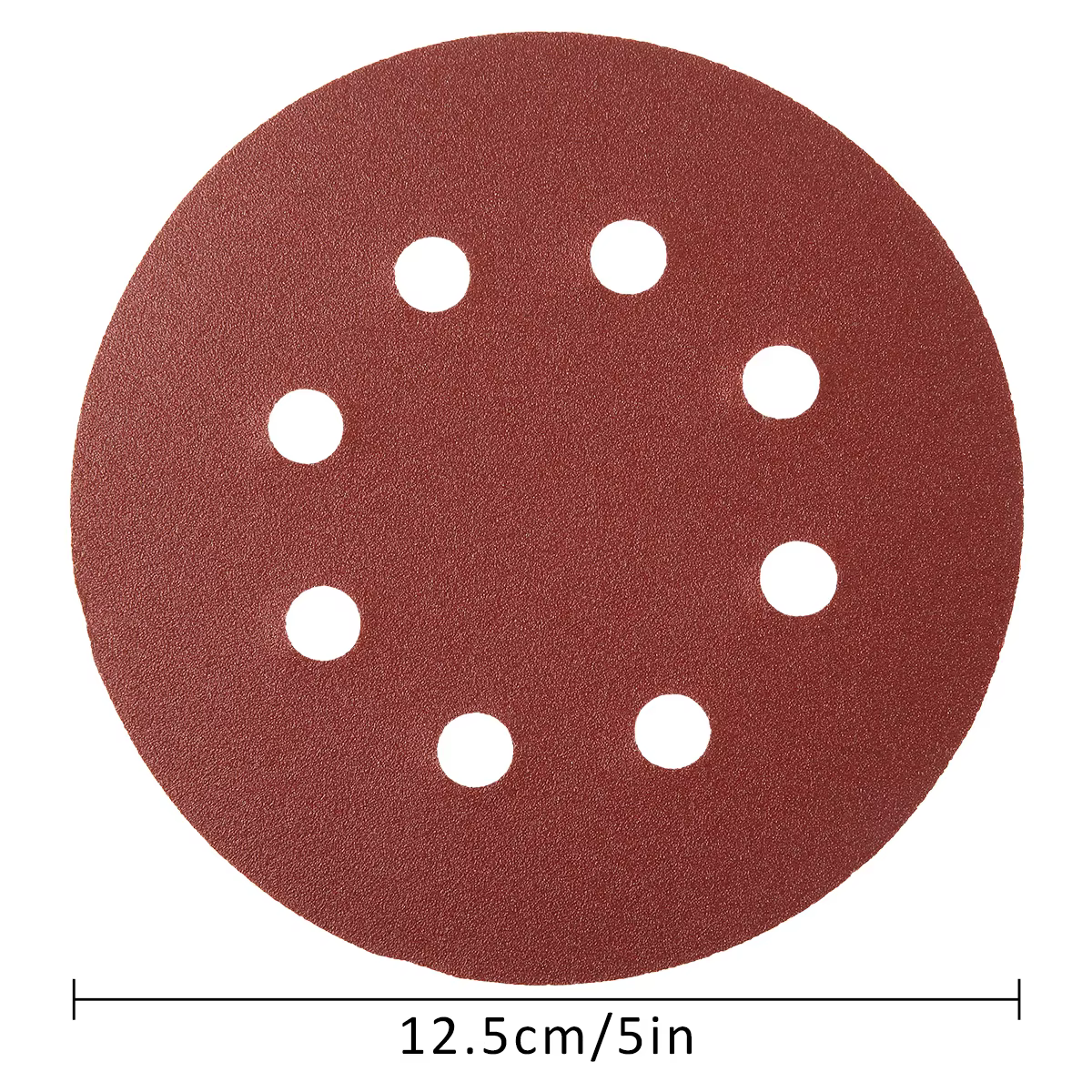 100 pièces 125mm disques abrasifs 8 trous crochet boucle papier de verre 80 grain-3000 grain papier