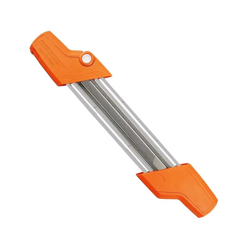 Kit d'affûtage de chaîne de tronçonneuse 2-en-1 facile avec pierres à aiguiser 4mm / 4.8mm pour dent