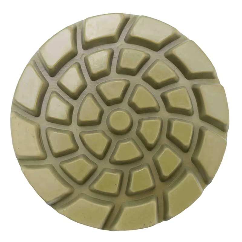 Tampons de polissage de sol en diamant, 6 pièces, liaison en résine, diamètre de sol en Terrazzo 4 p