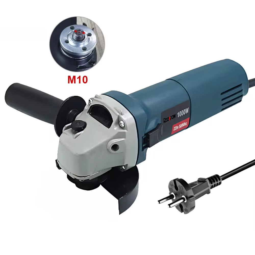 Meuleuse d'angle électrique 1000W 220V 100mm 125mm, machine à meuler filaire à 6 vitesses variables,