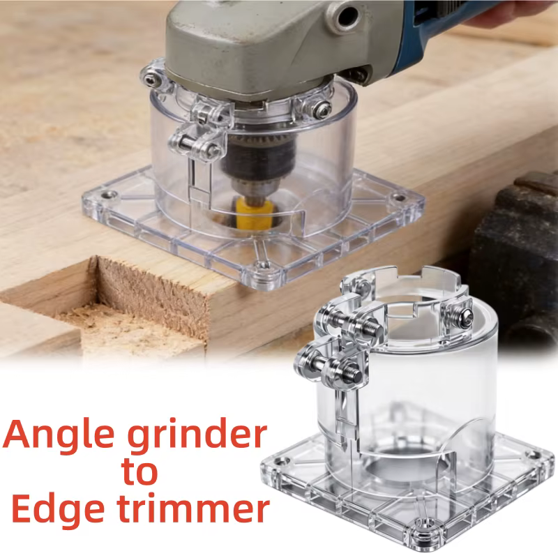 Convertisseur de meuleuse d'angle manuelle en support de défonceuse à bois pour la finition des bord