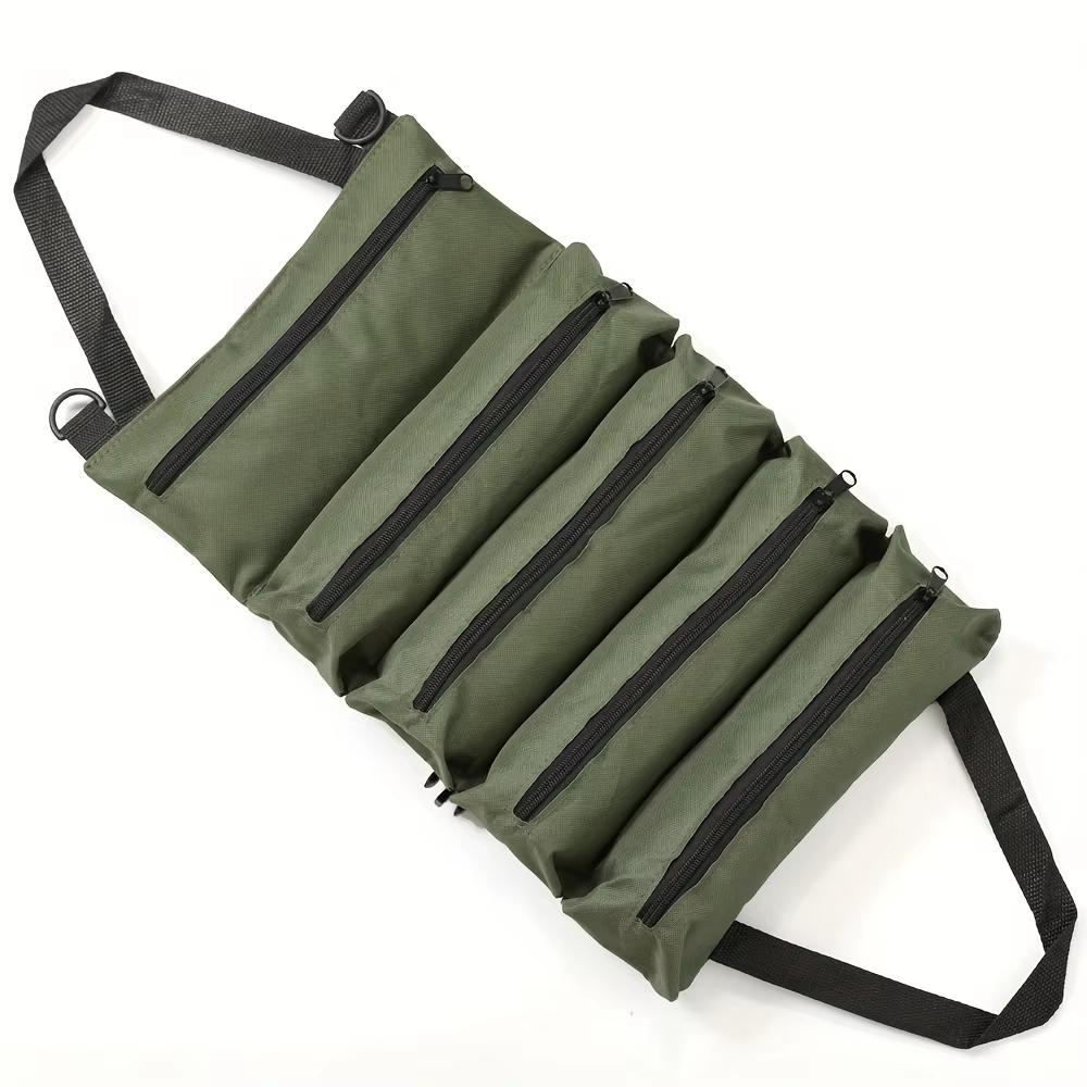 Sac à outils enroulable robuste-organisateur multi-outils en tissu Oxford rangement de garage tout-e