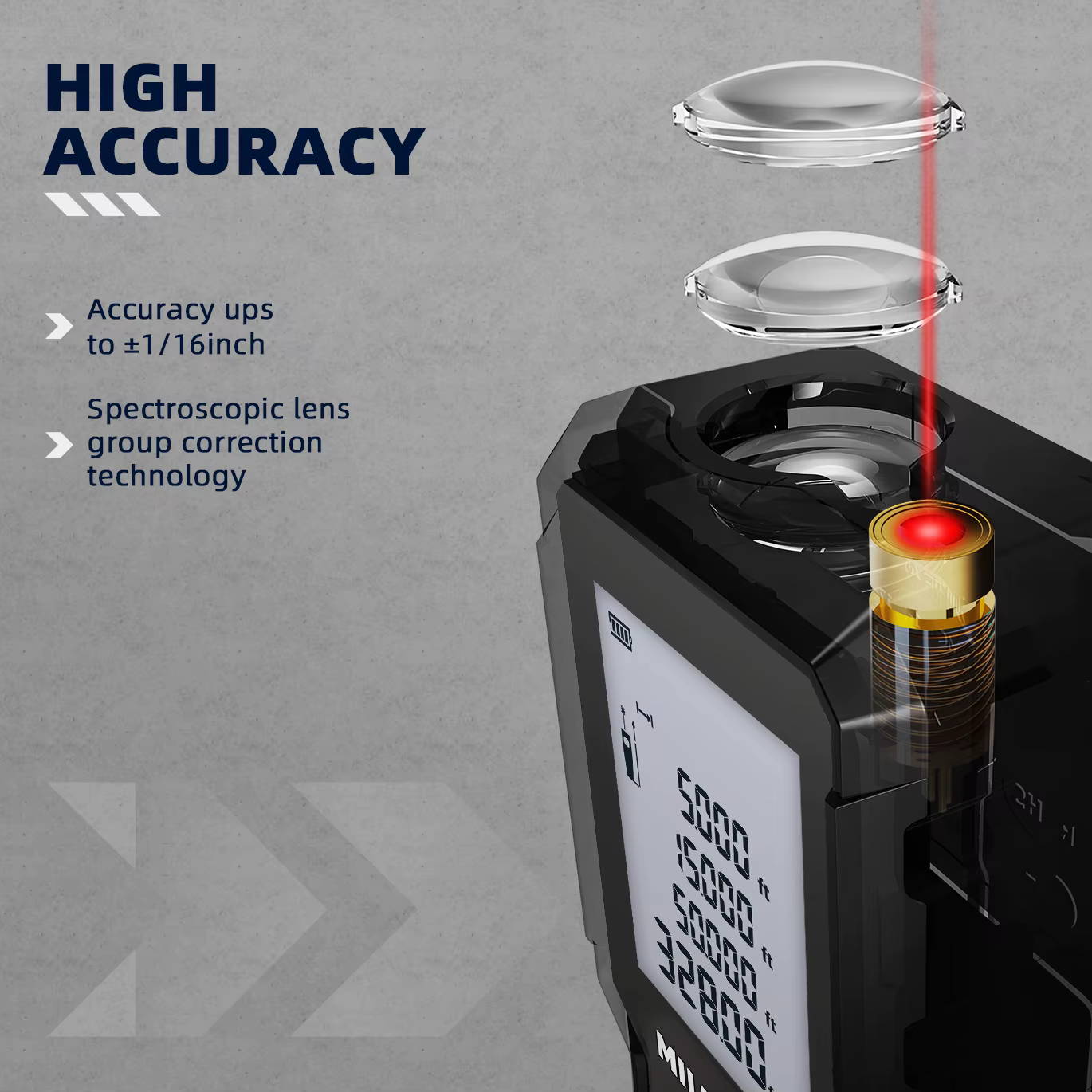 MILESEEY télémètre Laser D5T Bluetooth ruban à mesurer Laser ruban à mesurer intelligent avec applic