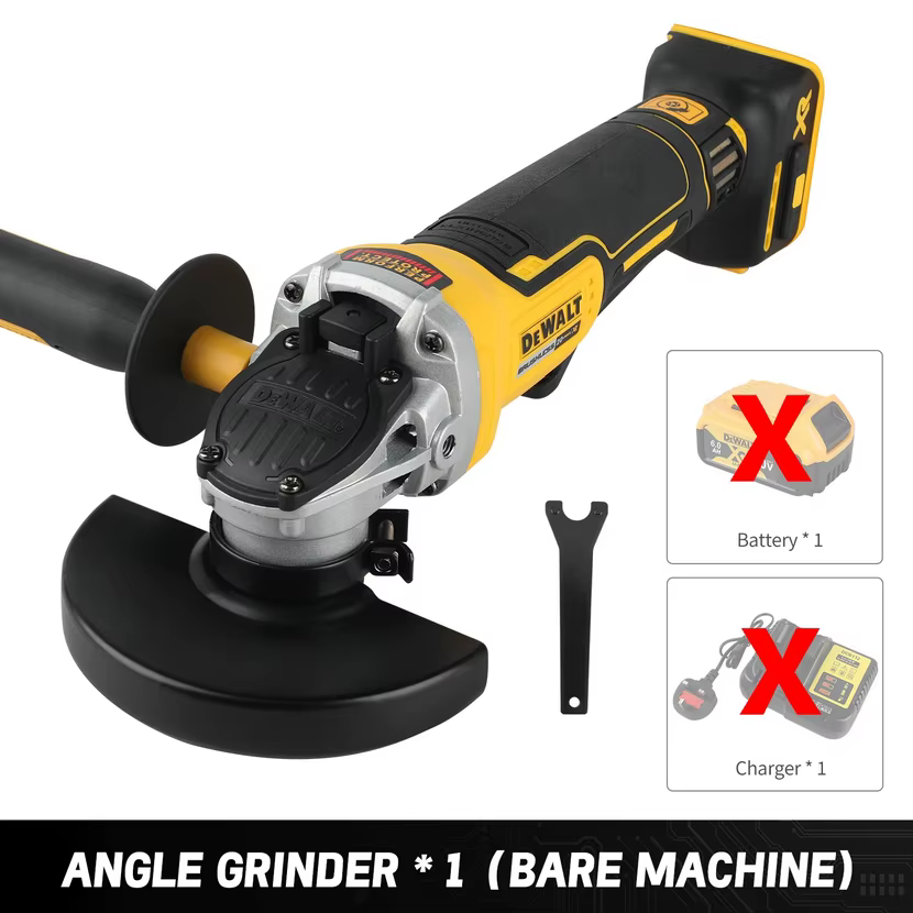 DEWALT DCG406 Meuleuse d'angle à tête plate 125 mm, machine à découper sans batterie, outils sans ba