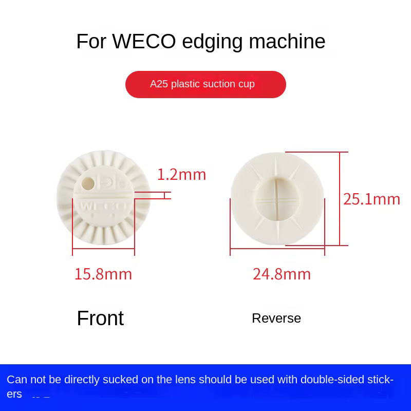 Machine de meulage de bord pour lunettes, traitement, ventouse dure, adaptée à la lentille Nedeke ES