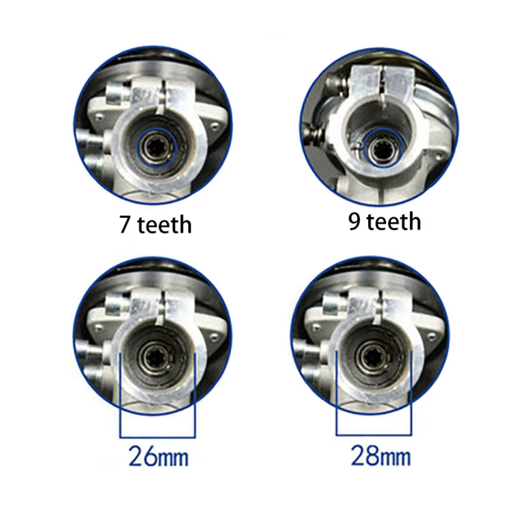 26mm/28mm tondeuse boîte de vitesses tête de vitesse débroussailleuse coupe gazon remplacer la tête