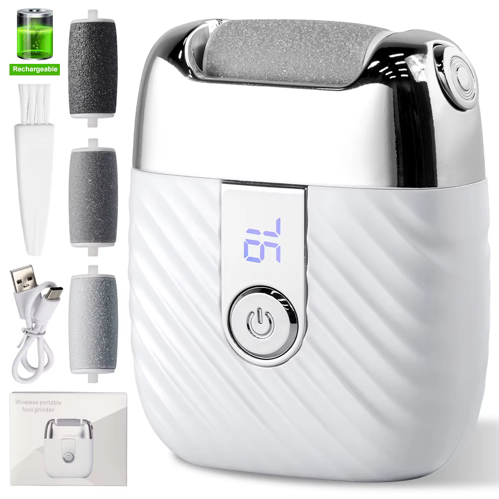 Ponceuse électrique rechargeable pour pieds, éliminateur de peaux mortes et de callosités, lime élec