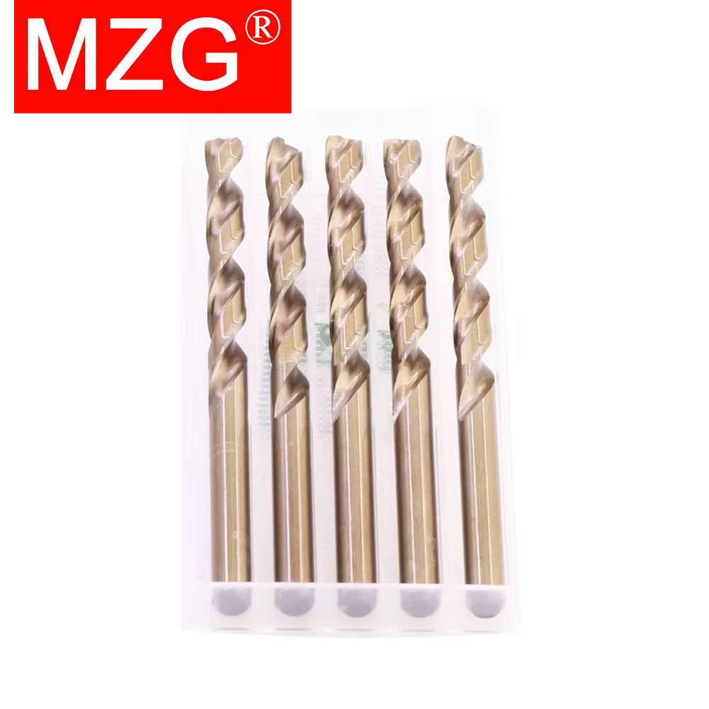 MZG 1/5/10 pièces, 1-13 mm, forets en acier rapide HSS M35 à revêtement cobalt, tige droite, longueu