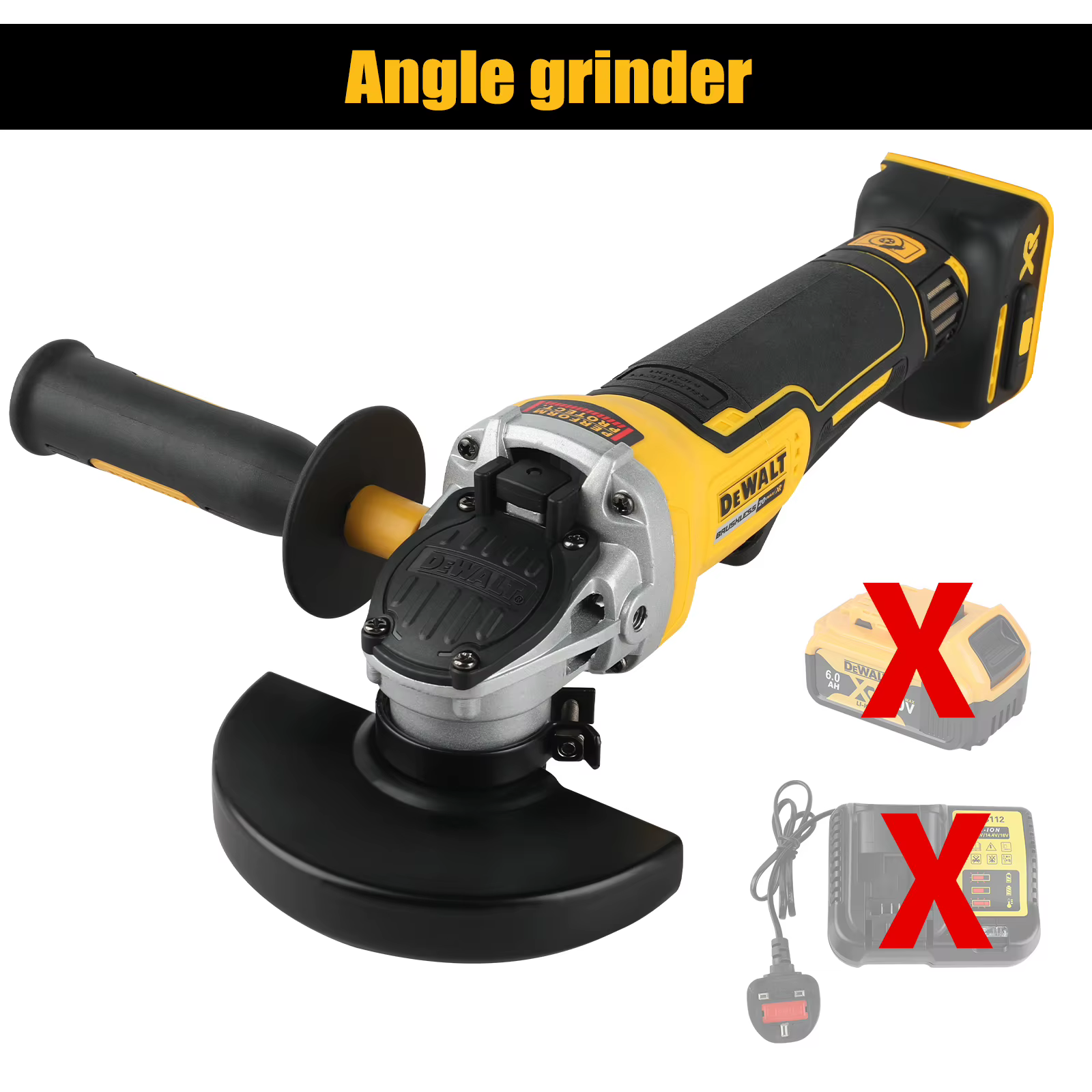 Meuleuse d'angle DEWALT DCG406 125MM 4-1/2" 18V sans balais Maglev 9000RPM 414N avec frein à rappel 