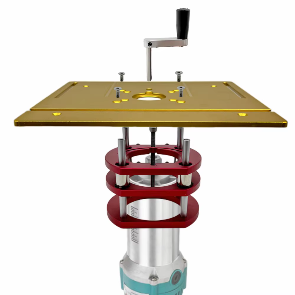 Artificiel évateur de routeur pour moteurs de diamètre 65mm, table de toupie de travail de calcul, p