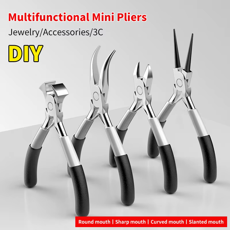 Mini pinces diagonales rondes et courbées, coupe-nez, artisanat, perles isolées, pour bricolage, pet