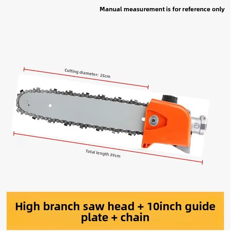 Tête de scie à branches hautes pour tondeuse à gazon, accessoires de cisaille à haie modifiés, tronç