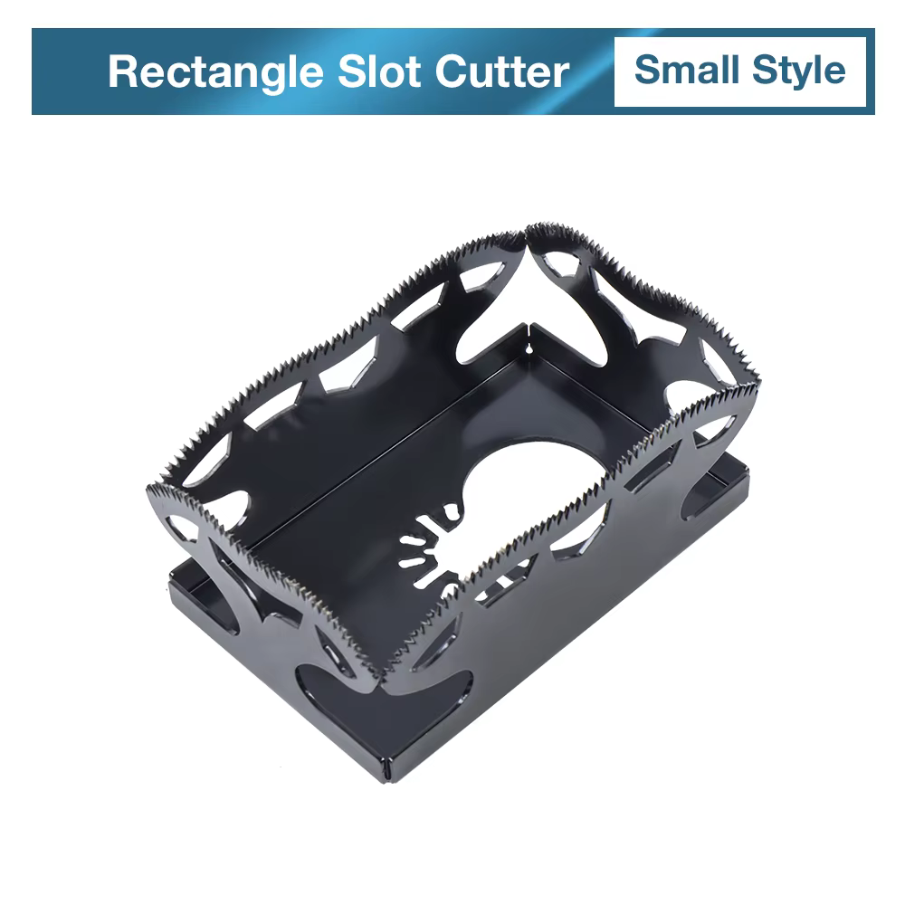 Lot de 2 lames de scie carrées et rectangulaires pour outils oscillants multifonctions, fraises à ra