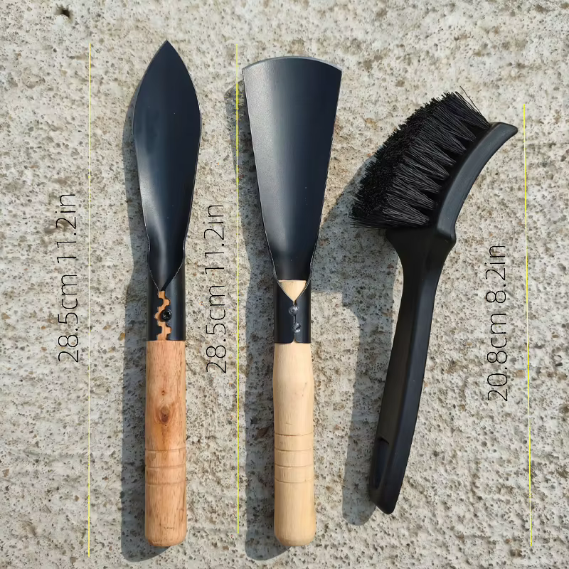 Ensemble de brosses de nettoyage multifonctionnelles pour tondeuse à gazon - Outil essentiel pour l'