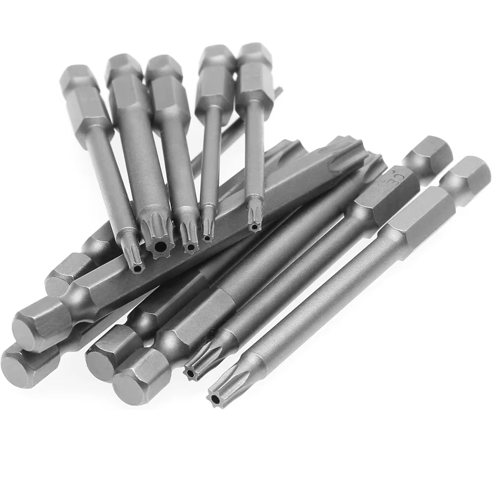 Jeu d'embouts de sécurité Torx 11 pièces, jeu de tournevis de sécurité magnétique en acier ltSteel J