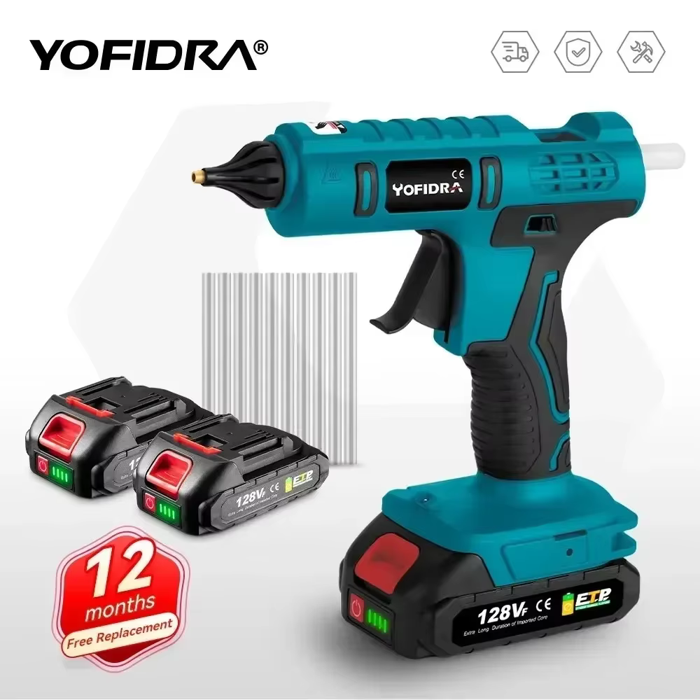 Yofidra 100W 260 ° Pistolet à colle chaude haute température pour bricolage outil de réparation de