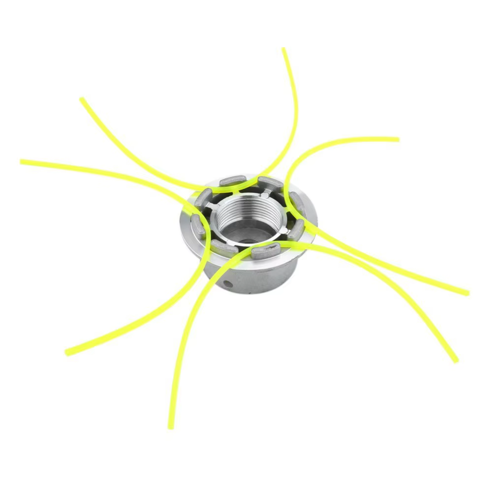 Tête de coupe gazon universelle en aluminium avec 4 lignes tête de débroussailleuse fil tête de lign