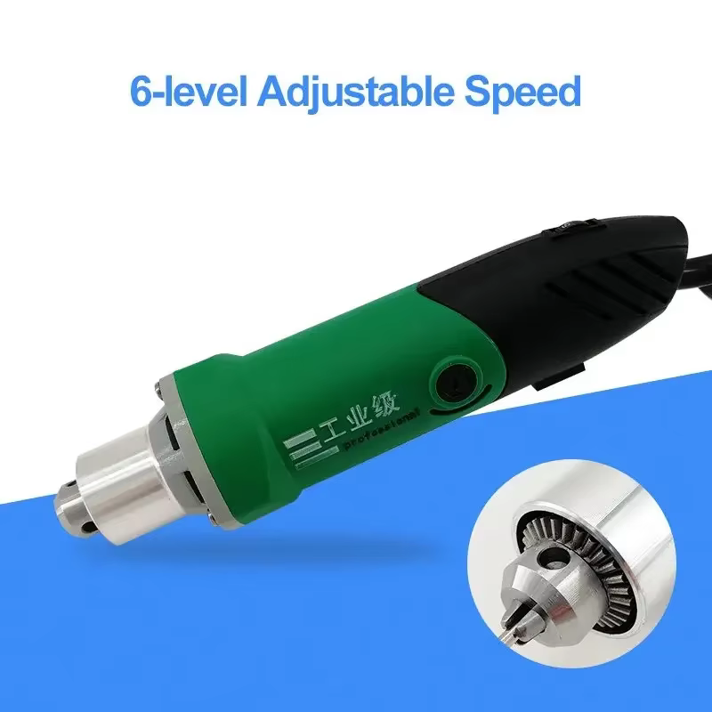 500W clé électrique meuleuse perceuse outil électrique pour le travail du bois 6 vitesses 35000 tr/m